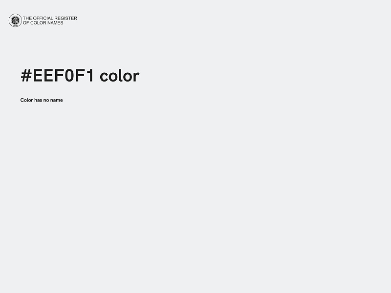 #EEF0F1 color image