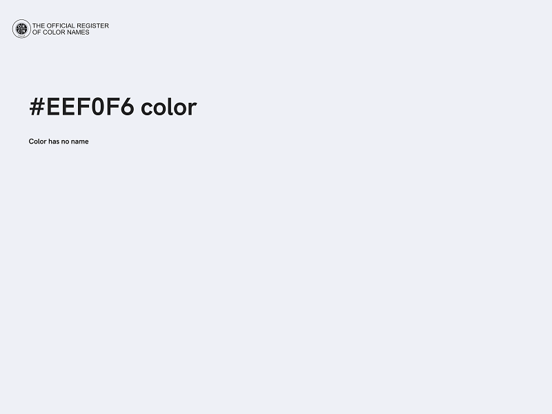 #EEF0F6 color image