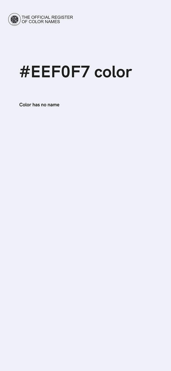 #EEF0F7 color image