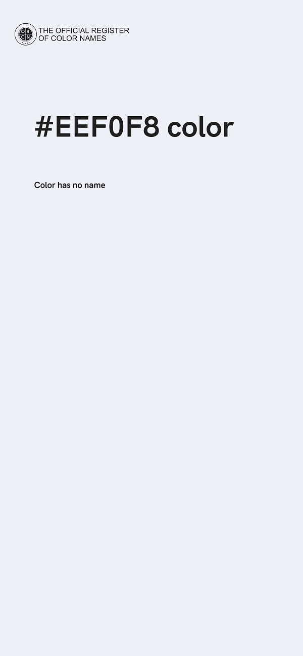 #EEF0F8 color image
