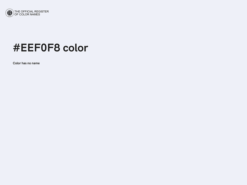 #EEF0F8 color image