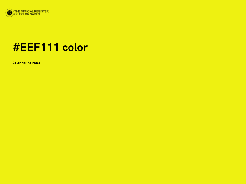 #EEF111 color image
