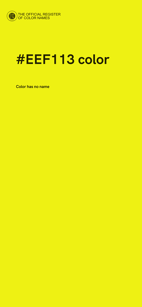 #EEF113 color image