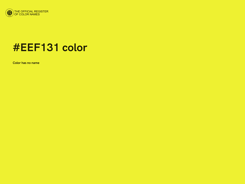 #EEF131 color image