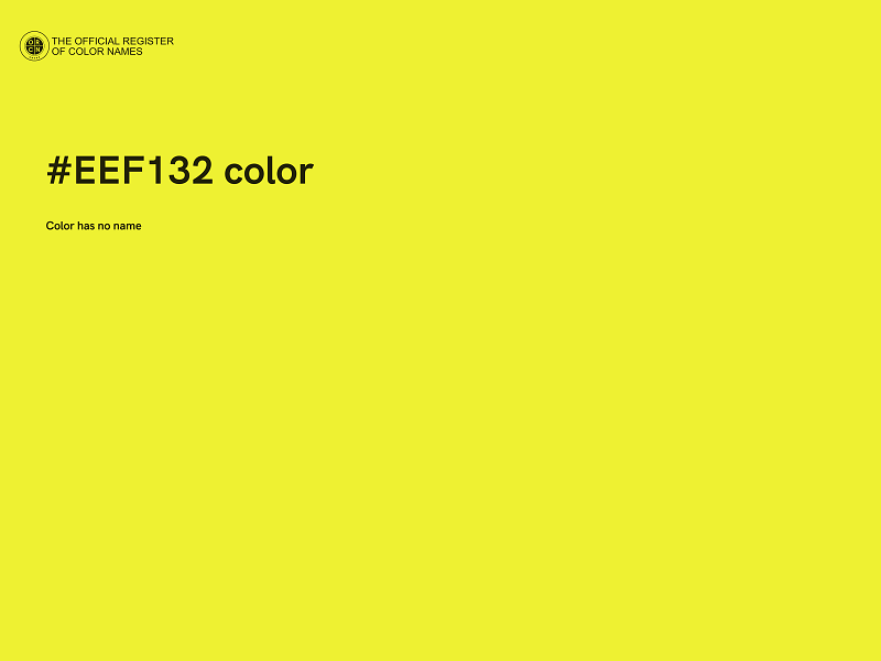 #EEF132 color image