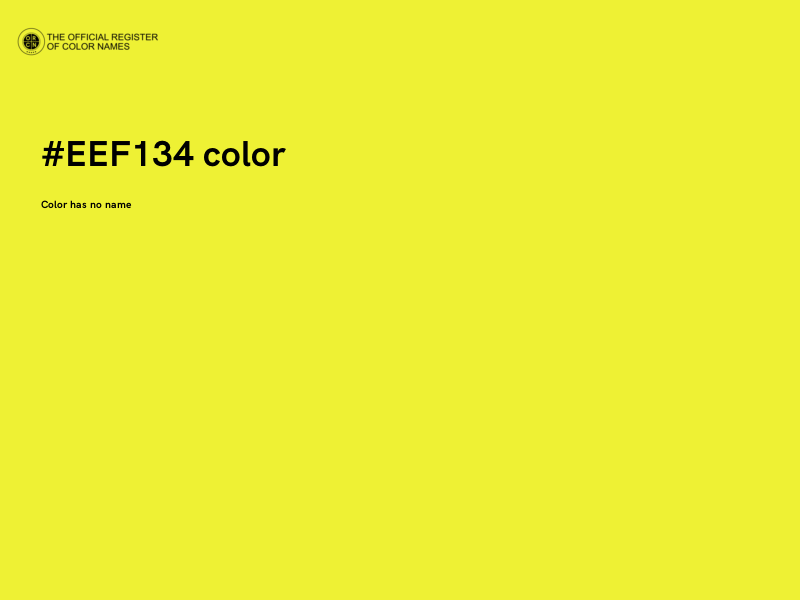#EEF134 color image