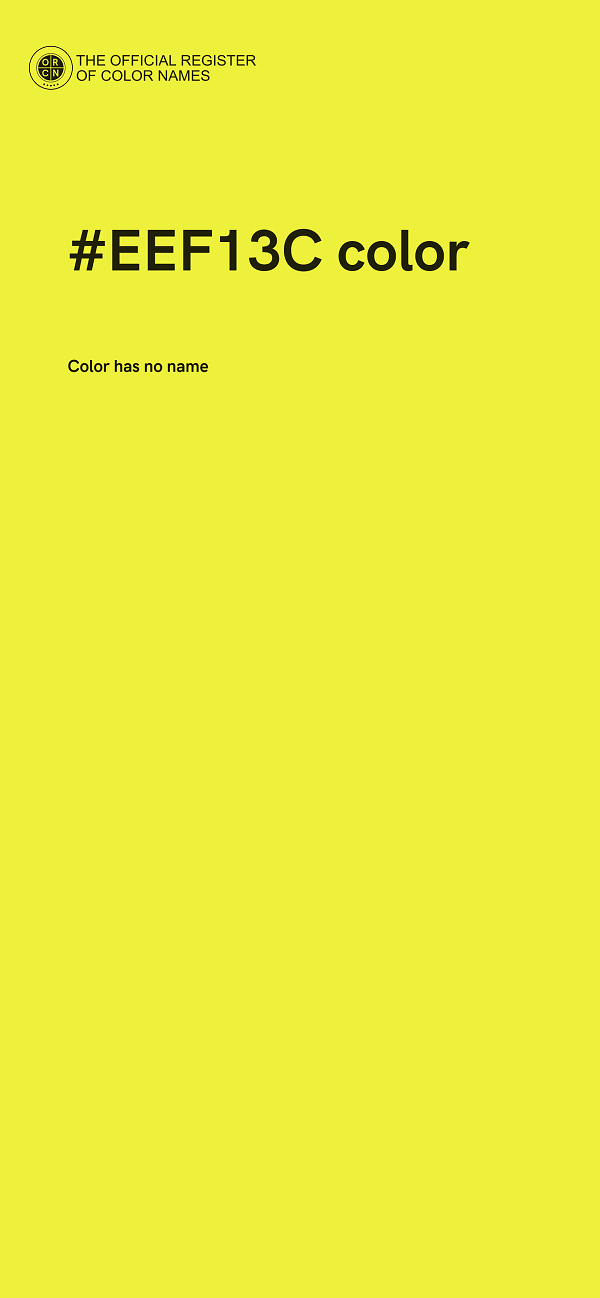 #EEF13C color image