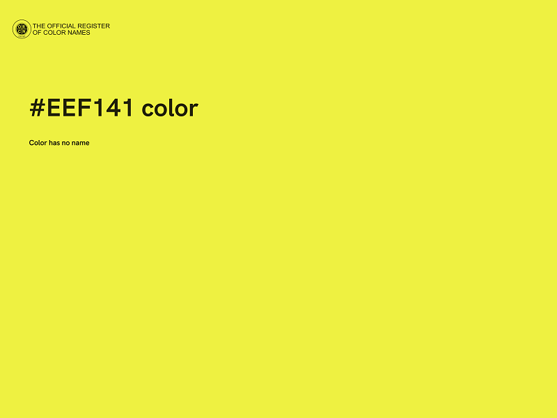 #EEF141 color image