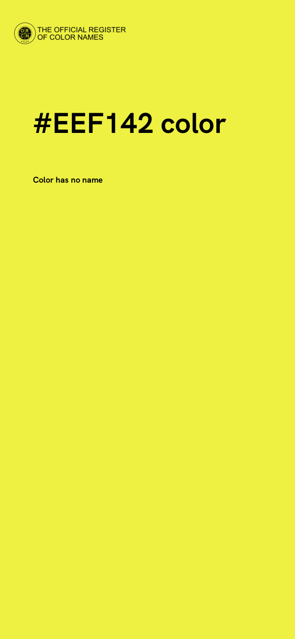 #EEF142 color image