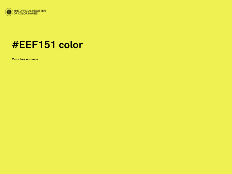 #EEF151 color image