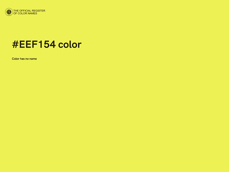 #EEF154 color image