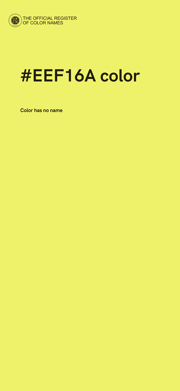 #EEF16A color image
