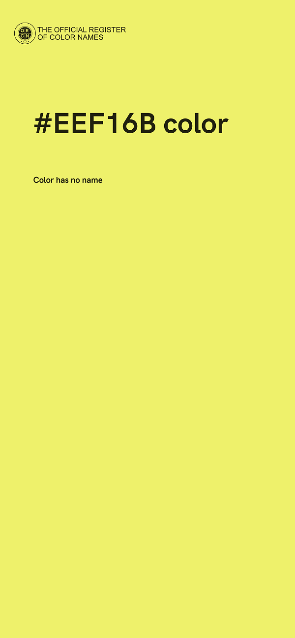 #EEF16B color image