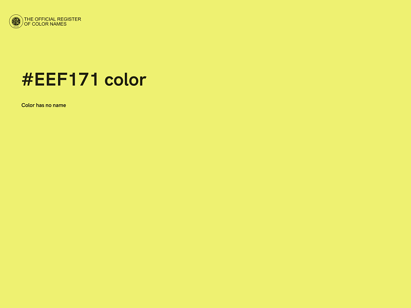 #EEF171 color image