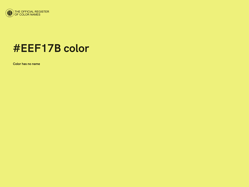 #EEF17B color image