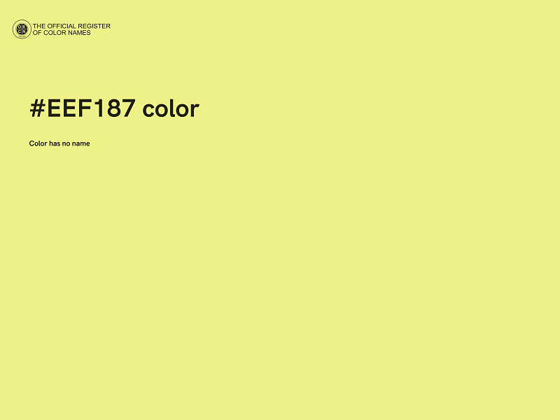 #EEF187 color image