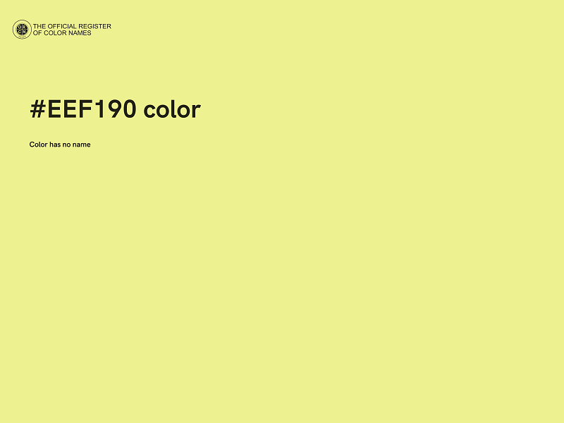 #EEF190 color image