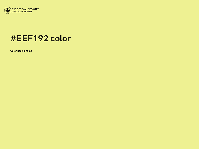 #EEF192 color image