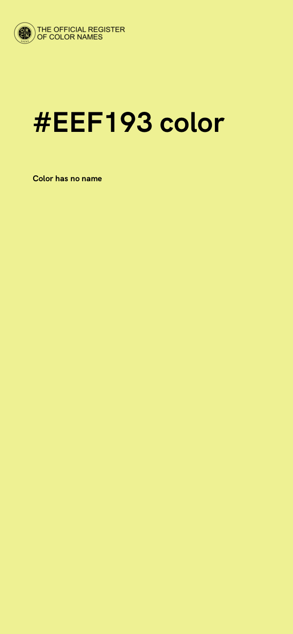 #EEF193 color image