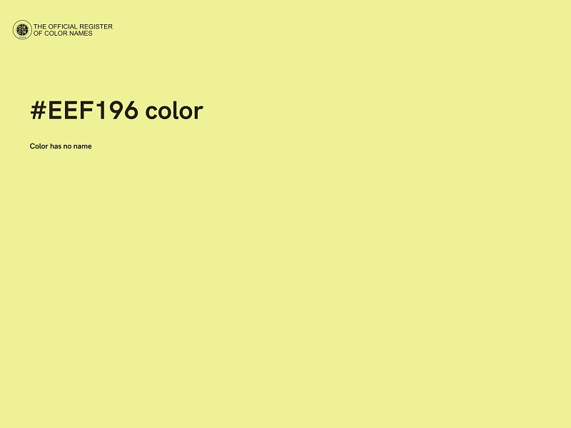 #EEF196 color image