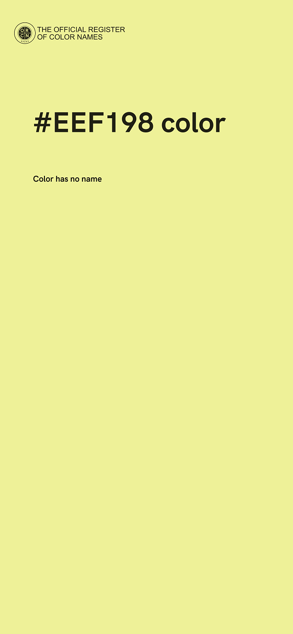 #EEF198 color image