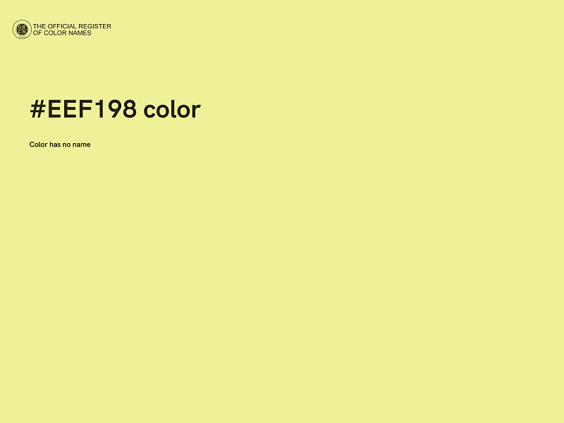 #EEF198 color image