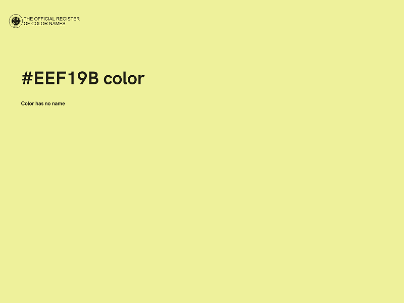 #EEF19B color image