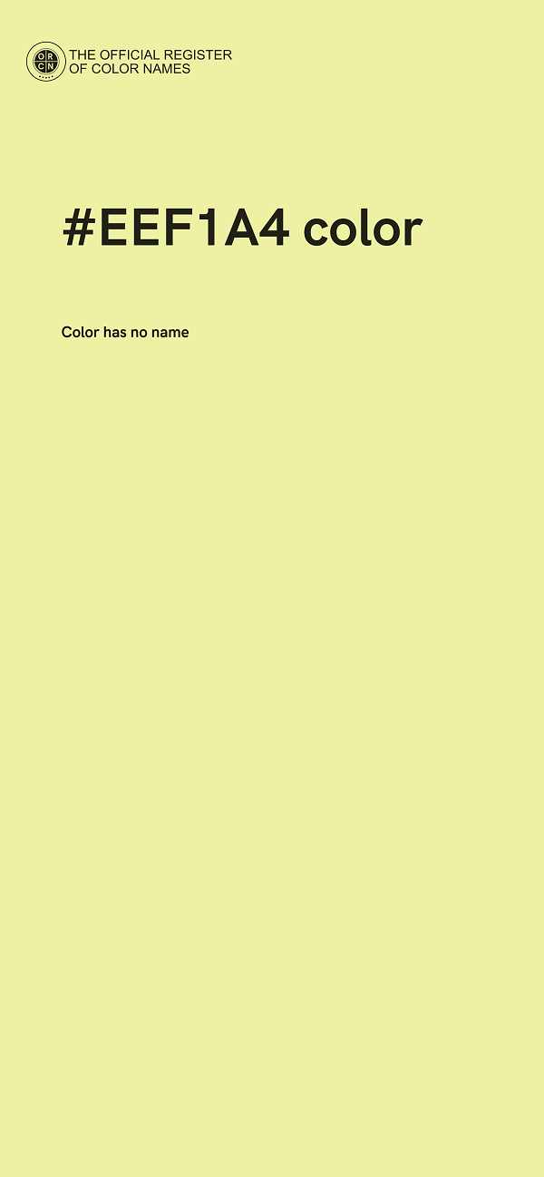 #EEF1A4 color image