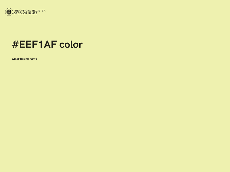 #EEF1AF color image