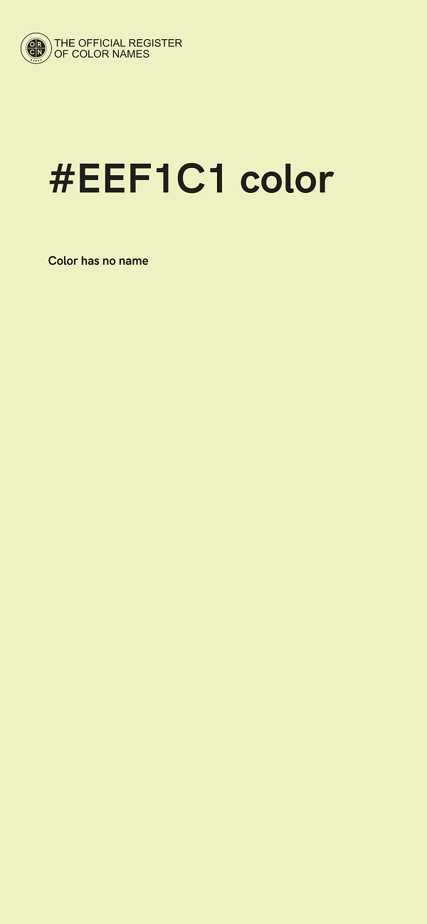 #EEF1C1 color image