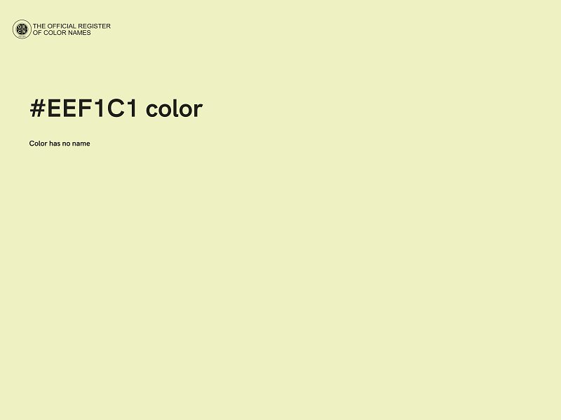 #EEF1C1 color image