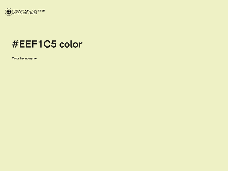 #EEF1C5 color image