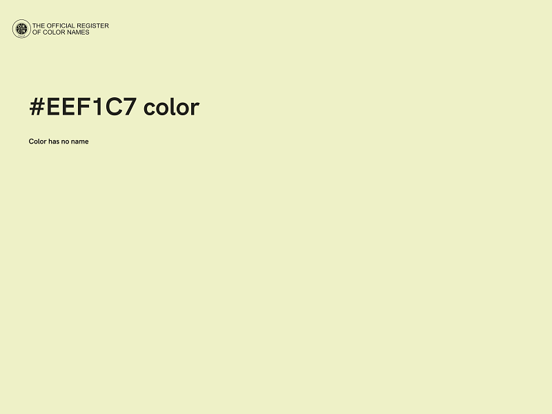 #EEF1C7 color image
