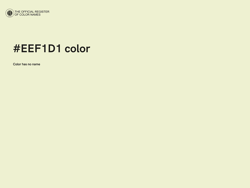 #EEF1D1 color image