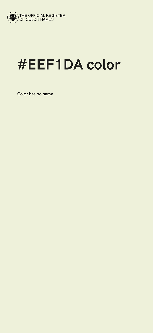 #EEF1DA color image