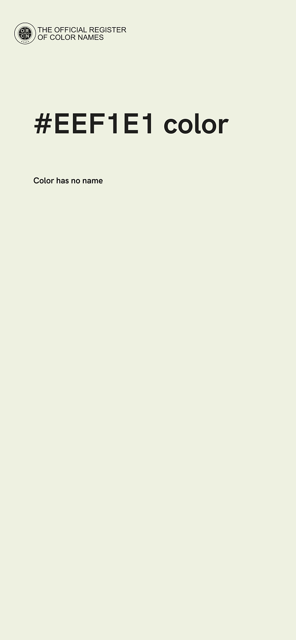 #EEF1E1 color image