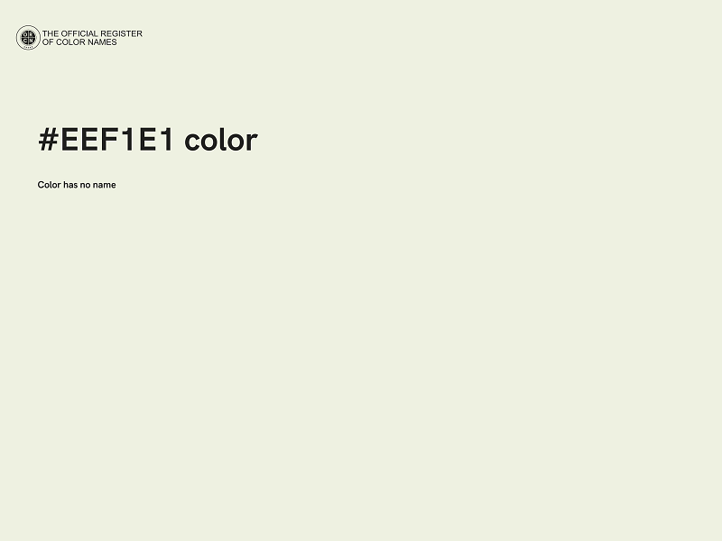 #EEF1E1 color image