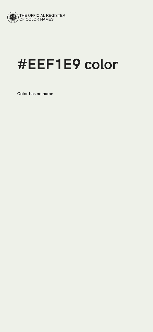 #EEF1E9 color image