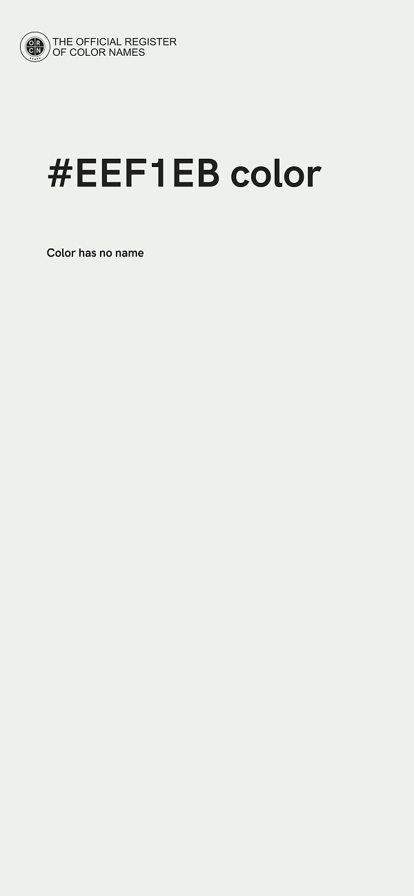 #EEF1EB color image