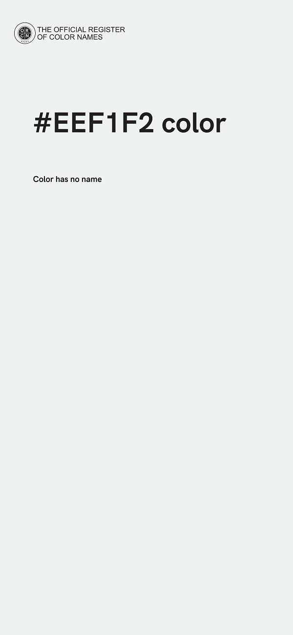#EEF1F2 color image