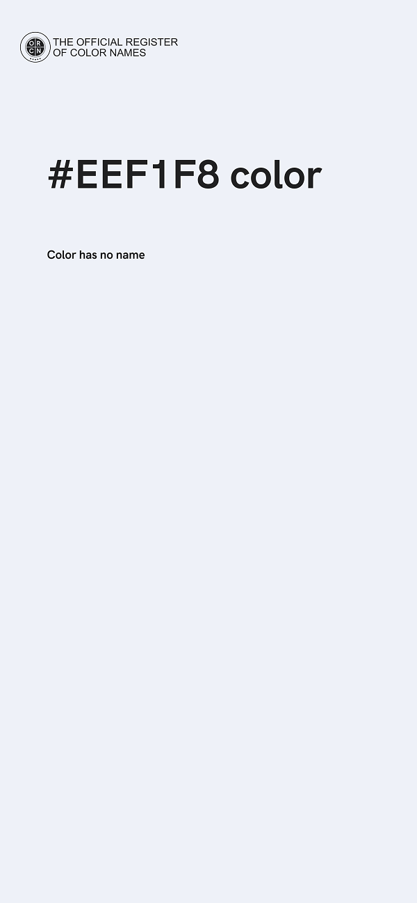 #EEF1F8 color image