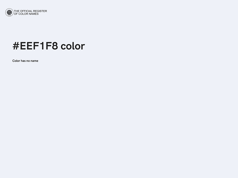 #EEF1F8 color image
