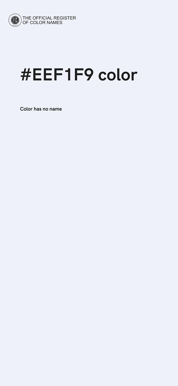 #EEF1F9 color image