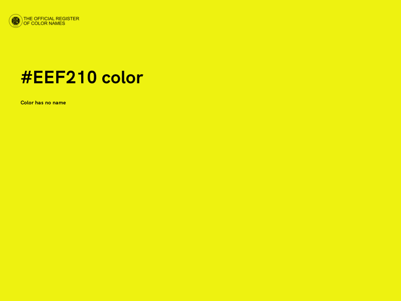 #EEF210 color image