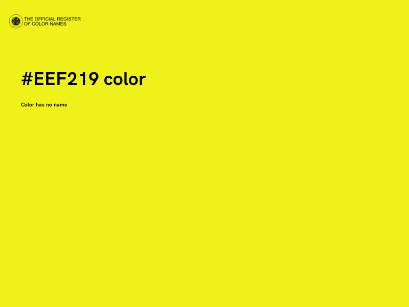 #EEF219 color image