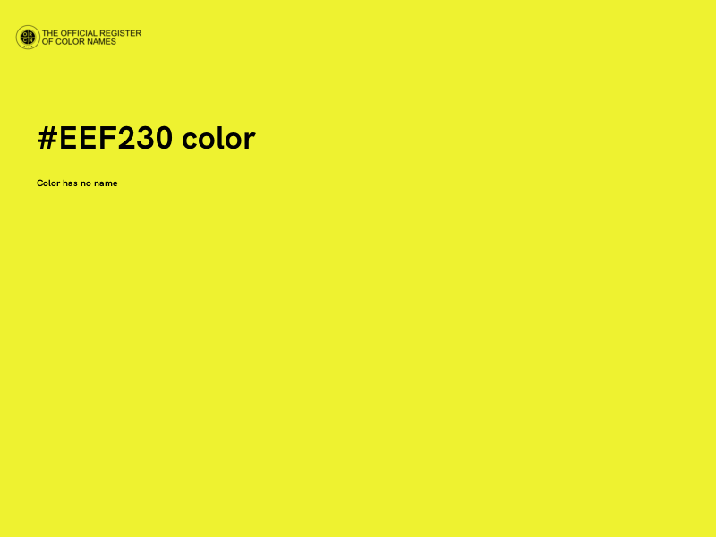 #EEF230 color image
