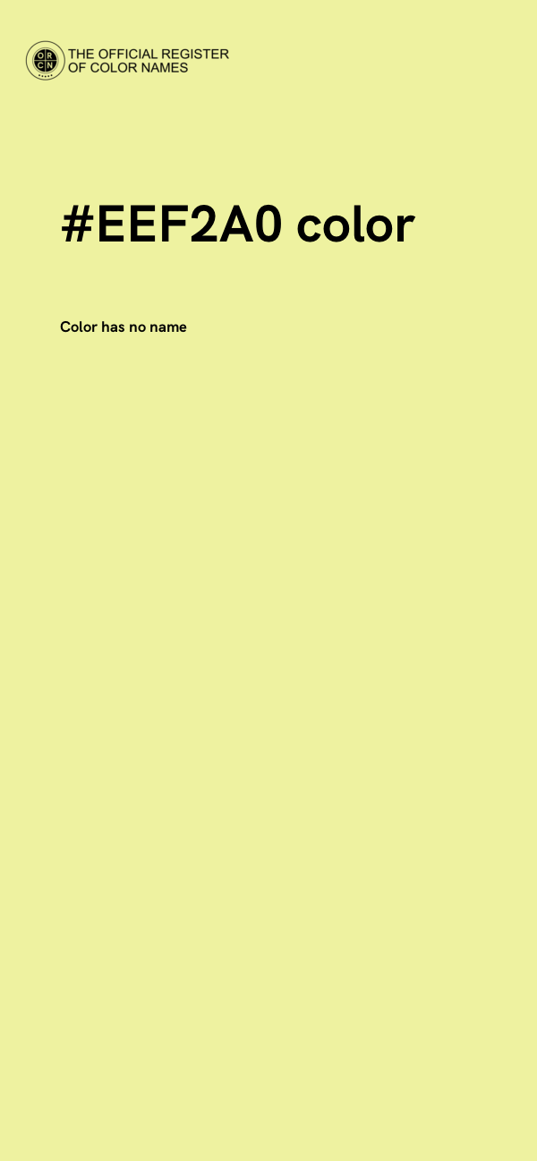 #EEF2A0 color image