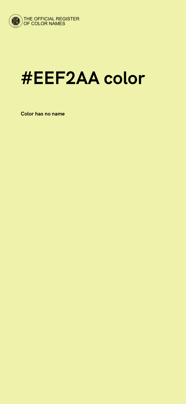 #EEF2AA color image