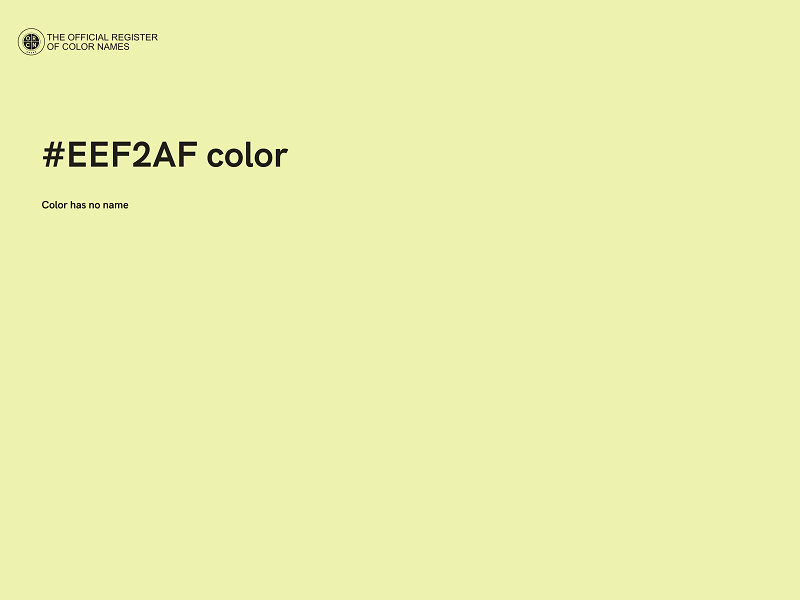 #EEF2AF color image