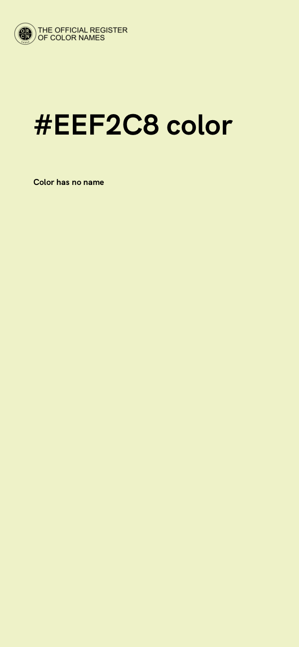 #EEF2C8 color image